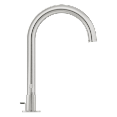 Grohe Atrio private collection L-size 3-gats wastafelkraan z/grepen supersteel