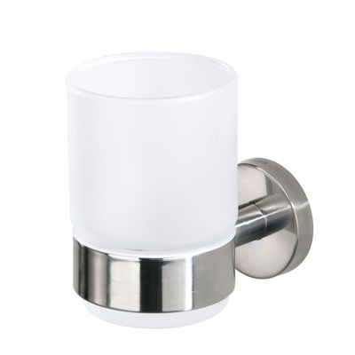 Tiger Boston Bekerhouder - met glas - gepolijst RVS/mat glas