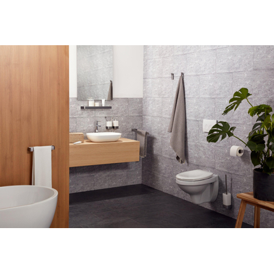 Haceka Aline Porte-serviettes - 46cm - double - pivotant - gris mat