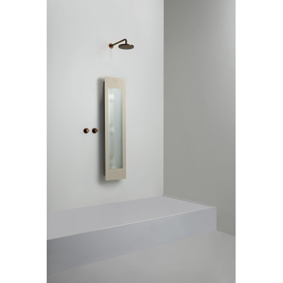 Sunshower Round Medium One infrarood apparent incl. Support mural 140x33x12cm Sand White