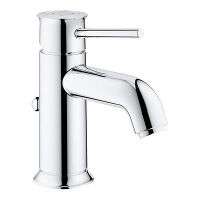 Grohe Start Classic Waterbesparende Wastafelkraan - S-Size - met afvoerplug - 28mm ES cartouche - chroom