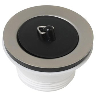 Plieger bouchon de vidage avec partie inférieure en plastique 63mm x 5/4 chrome