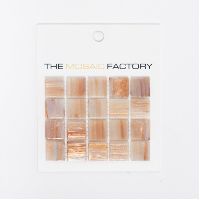 ÉCHANTILLON The Mosaic Factory Amsterdam mosaïque 2x2x0.4cm pour mur et sol pour intérieur et extérieur carré Verre Rose