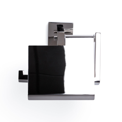 Ozean Eternal Toiletrolhouder - met klep - hoekig - chroom OUTLETSTORE