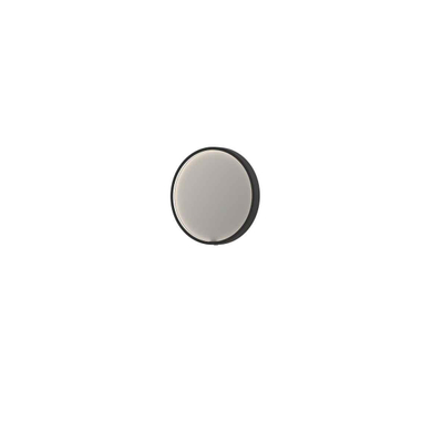 INK SP24 Miroir - 40x4x40cm - LED en bas et en haut changement de couleur - dimmable - Chauffage de miroir - rond - dans un cadre en acier - aluminium noir mat