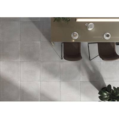 ÉCHANTILLON Terravito Larvico carreau mural et de sol - 60x60cm - 10mm - Carré - Imitation béton - Gris mat