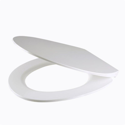 QeramiQ UniSeat Abattant de toilette - dégagement rapide - fermeture douce - duroplast - 42.5x37.5x4.3cm - blanc brillant