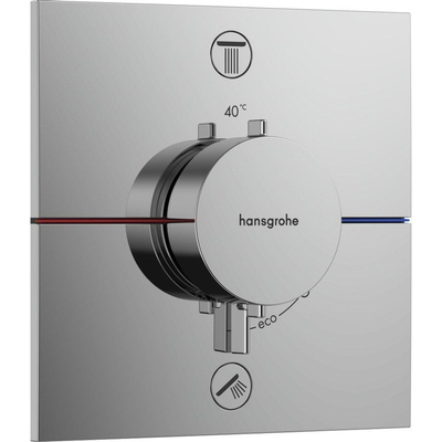 Hansgrohe Raindance Select Ensemble de douche - pomme de douche - thermostat - douchette - flexible - support douchette - partie encastrable - chrome