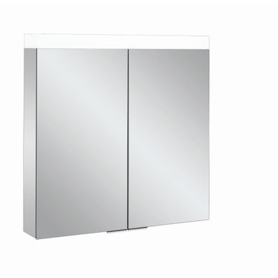 Crosswater Image armoire de toilette miroir - 70x70cm - IP44 - éclairage LED - porte gauche ou droite