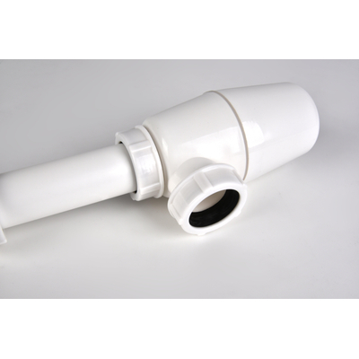 Meubelsifoncombinatie met muurbuis1 1/4" ruimtebesparend wit OUTLETSTORE