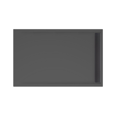 Xenz Easy Tray douchevloer - 140x90x5cm - acryl - zonder gootcover - ebony