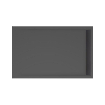 Xenz easy-tray sol de douche 140x90x5cm rectangle acrylique ébène