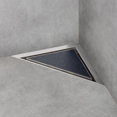 Easy Drain AquaJewels Delta carreau 20x20cm avec sortie latérale siphon 50mm garde d'eau 30/35/50mm AJDE ZT