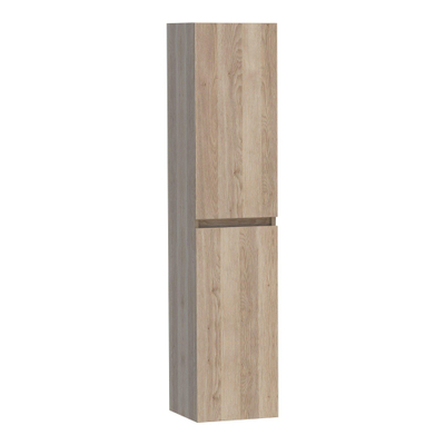 BRAUER Solution Badkamerkast - 160x35x35cm - 2 greeploze links- rechtsdraaiende deur - MFC - legno calore