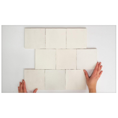Vtwonen Craft Carreau mural 13x13cm 12mm éclat blanc Egg White Mat