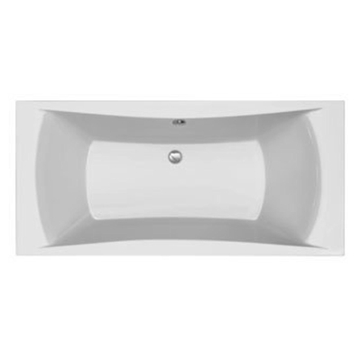 Plieger Temple baignoire duo extra profonde et spacieuse 190x90cm 47cm de profondeur avec pieds blanc