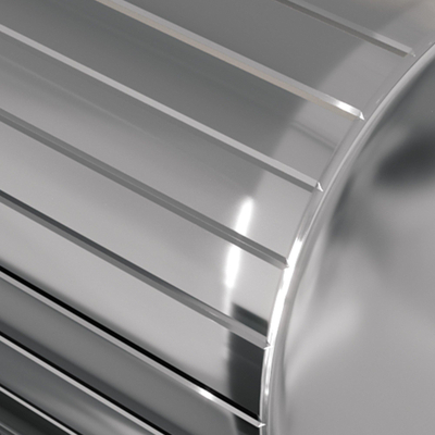 BRAUER Stripe Thermostat encastrable 3 voies - rectangulaire - parties encastrées et apparentes - chrome