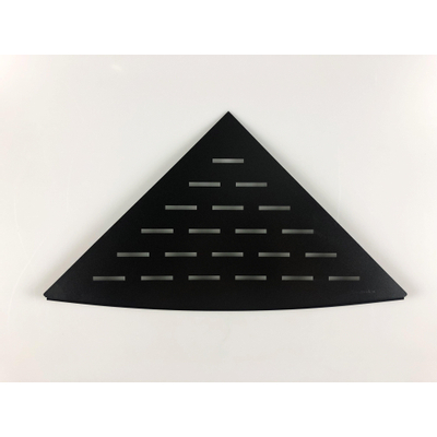 Wiesbaden InWall Étagère d'angle encastrée 29 x 29 cm mat noir