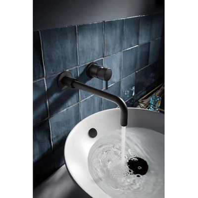 Crosswater MPRO Plaque de finition - 3cm - pour trop-plein rond - noir mat