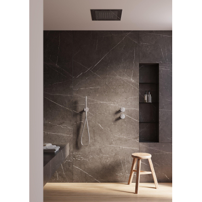 Hotbath Ace Set de douchette à main - douchette barre - support mural avec sortie - 150cm - flexible de douche - Chrome