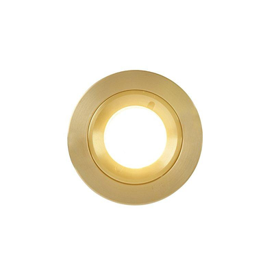 QAZQA Xena inbouwspot - 8x8cm - IP44 - rond - goud