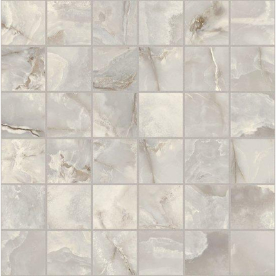 Ceralto Prato Facet Mosaïque - 30x30cm - 9.0mm - rectifié - Argent