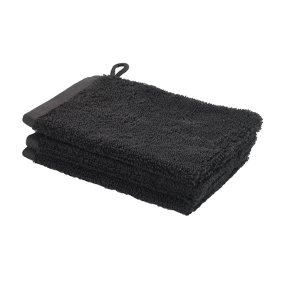 Aquanova Oslo Gant de toilette GOTS Coton 16x22cm Caviar