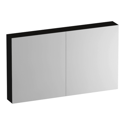 BRAUER Impress Deluxe spiegelkast - 120x70x15cm - interne en externe verlichting - 2 dubbelzijdige spiegeldeuren - Timber Black