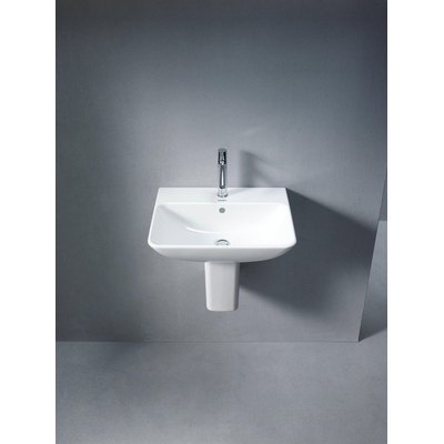 Duravit ME by Starck Lavabo 55x44cm avec 1 trou pour robinet et trop-plein blanc