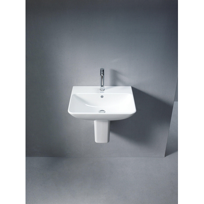 Duravit ME by Starck wastafel 55x44cm met 1 kraangat met overloop wit