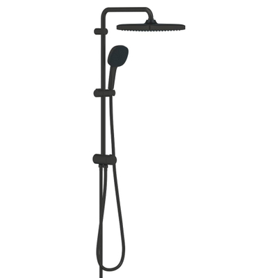 GROHE Vitalio Comfort 250 Quickfix Regendoucheset - 25cm - hoofddouche - vierkante handdouche - 2 straalsoorten - matte black TWEEDEKANS