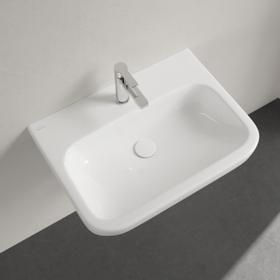 Villeroy & Boch Architectura wastafel - 65x47cm - met kraangat - zonder overloop - White Alpine (glans wit)