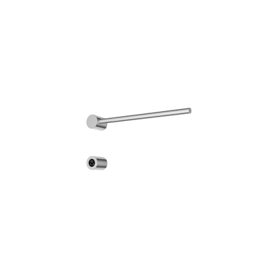 Hotbath &MORE Radiateur sèche-serviettes - 50x19cm - rond - 1 barre - horizontal - avec interrupteur - chrome