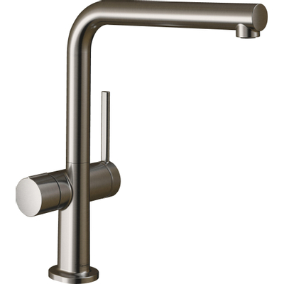 Hansgrohe Talis M51 Robinet de cuisine 1 trou 270 1jet avec robinet d'arrêt pour lave-vaisselle aspect inox