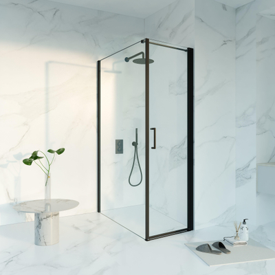 Fortifura Galeria Douchecabine - 60x120x200 - Profiel veiligheidsglas - antikalk - mat zwart