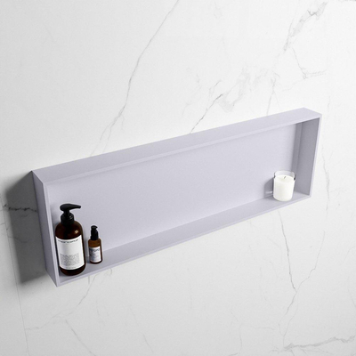 Mondiaz Easy nis 29.5x89.5x8cm voor Inbouw/opbouw 1 open vak Solid surface Cale/Cale
