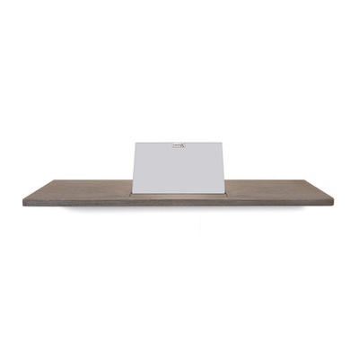 Étagère de baignoire Looox Wood collection 78cm avec support chêne blanc mat