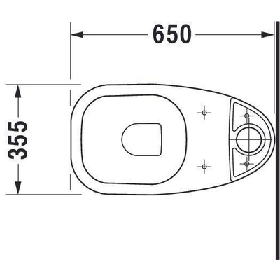 Duravit D Code Cuvette pour pack WC à fond creux EH Blanc