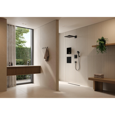 Easy Drain Pureflow Douchegoot - 120cm - dryphon - mat zwart