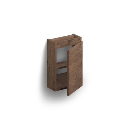 Clou InBe Meuble de lavabo pour toilettes - 36x55x18cm - droite - chêne foncé