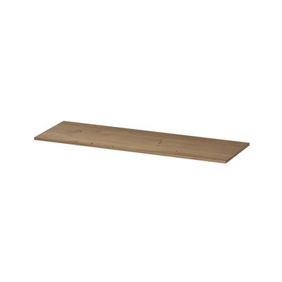 INK Topdeck Wastafelblad - 140x45x2cm - tbv onderkast - MDF - Fineer Ash grey