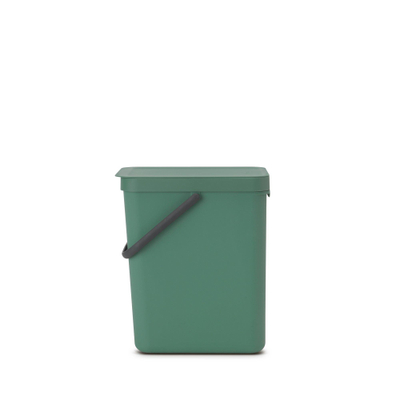 Brabantia Sort & Go Afvalemmer - 25 liter - hengsel - fir green