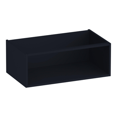 BRAUER Flourish armoire latérale - 80x30x45,5cm - avec 1 compartiment de rangement noir mat