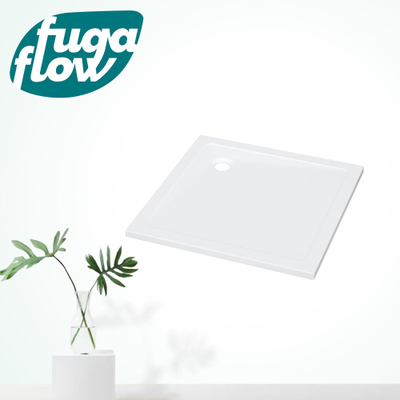FugaFlow Efficiente Anta Douchebak - 100x100x4cm - vierkant - Acryl - glans wit