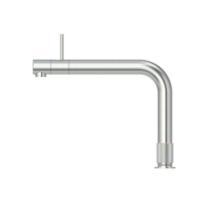 Quooker BE Front robinet d'eau bouillante - bec orientable - réservoir Combi - Eau chaude / bouillante - Inox