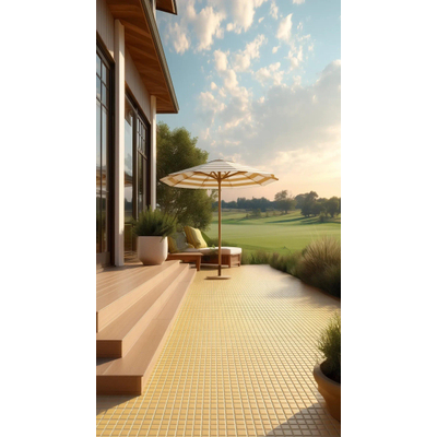 The Mosaic Factory Patterns mozaïektegel - 30x30cm - 6mm - vierkant - R11 - mat tuscany gold (goud)