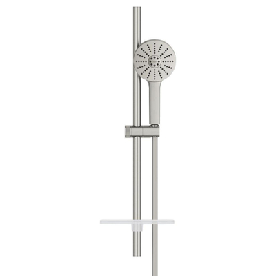 GROHE Vitalio Joy Ensemble barre de douche - 60cm - douchette ronde - 3 types de jets - supersteel brossé (acier inoxydable)
