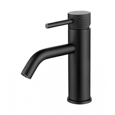Wiesbaden Ribbd Mitigeur lavabo avec coldstart noir mat