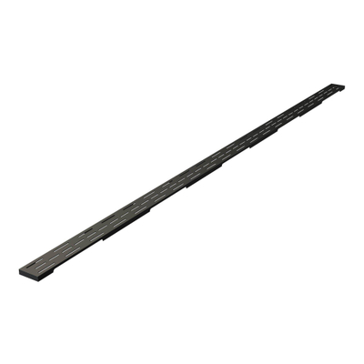 Brauer Grille de caniveau de douche - 180cm - noir mat