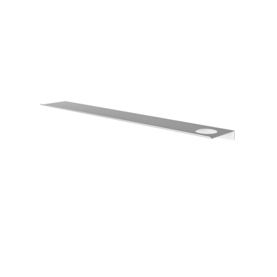 Hotbath &MORE Étagère de salle de bains - 80cm - rails de fixation inclus - 1 découpe - pour distributeur de savon ou gobelet - Blanc mat